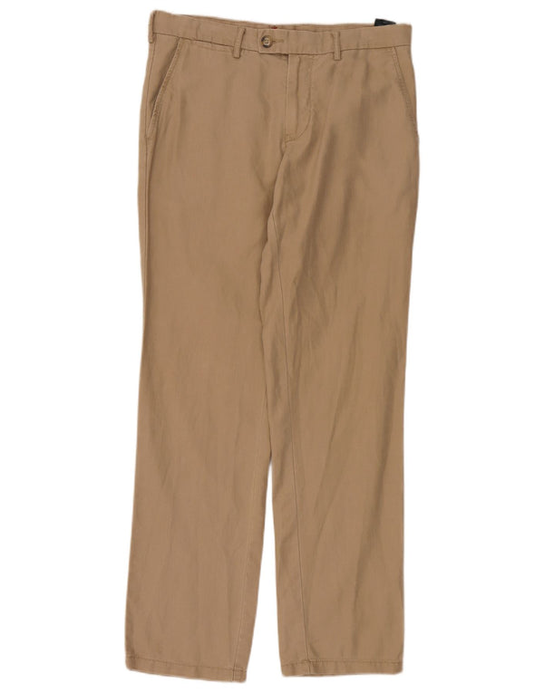 Tommy Hilfiger Pantalón chino recto para hombre W32 L32 Lino beige