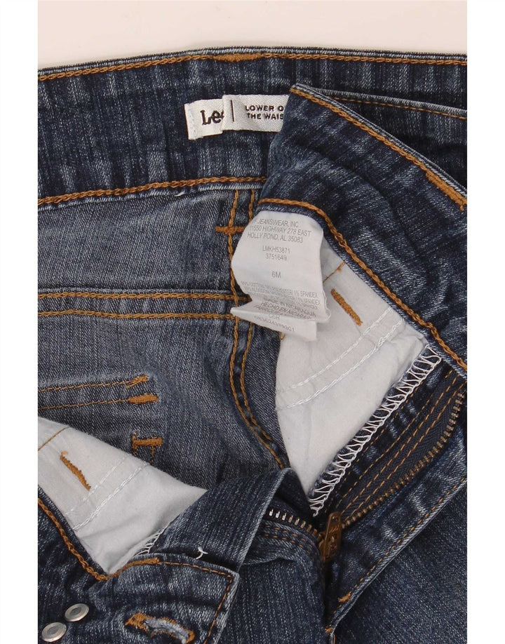Lee - Pantalones cortos de mezclilla para mujer US 6 mediano W28 algodón azul