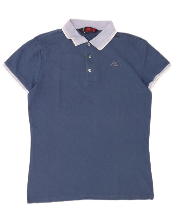 Polo Kappa Hombre Pequeño Azul Colorblock