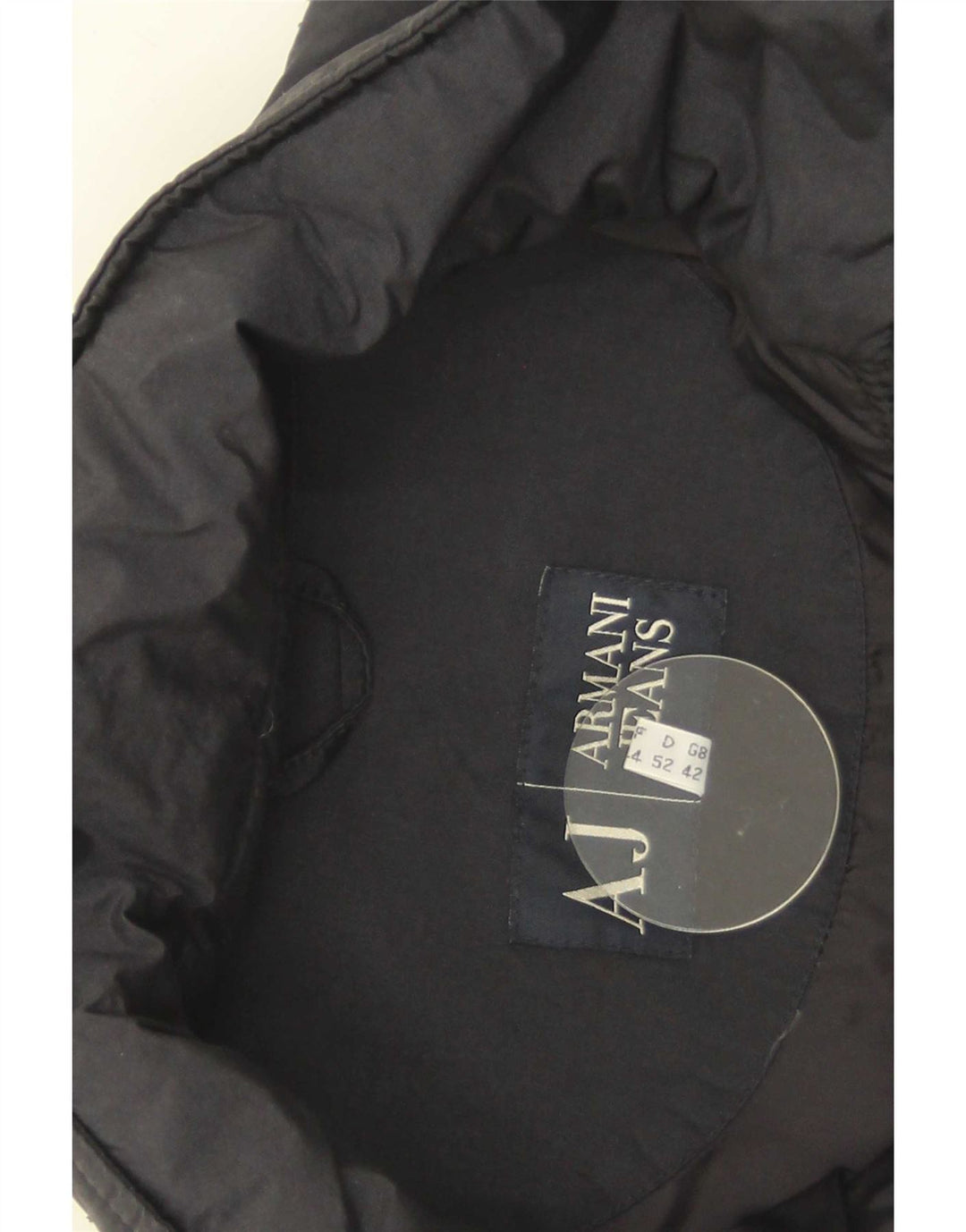 Armani Jeans Chaqueta acolchada para hombre UK 42 XL Poliamida negra