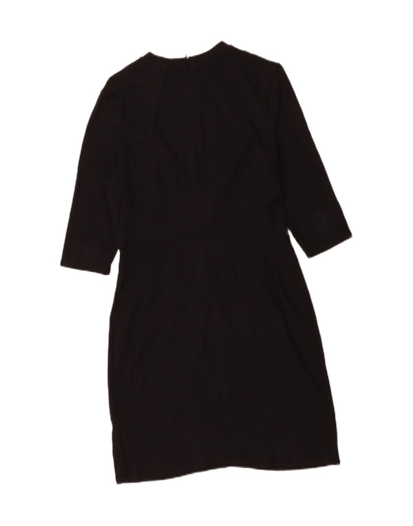 Topshop Vestido tubo de manga 3/4 para mujer UK 44 Large Viscosa negra