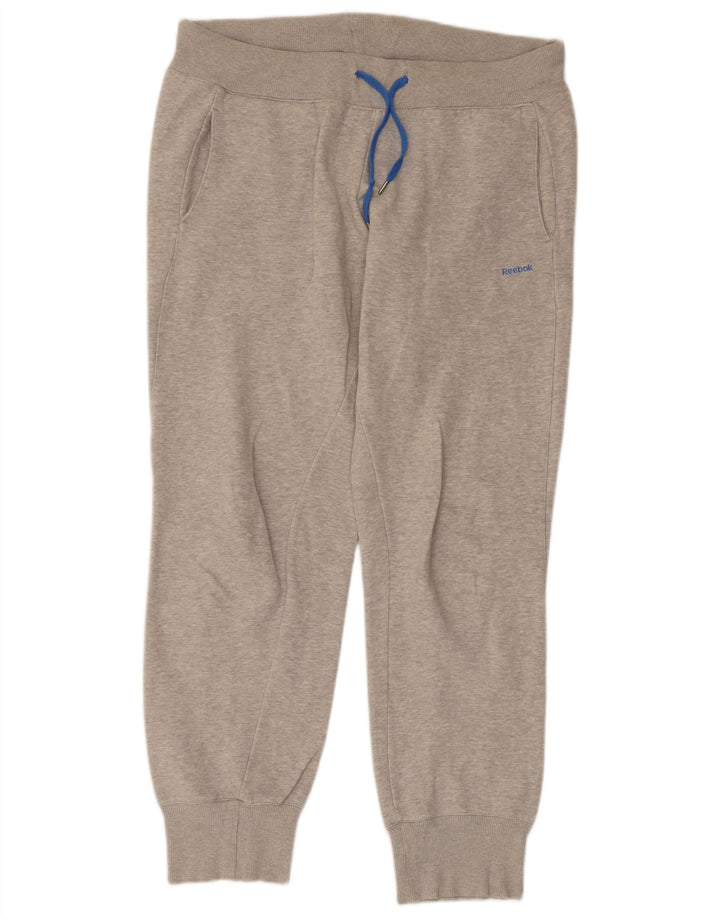 REEBOK Pantalones de Chándal para Hombre Joggers Large Gris Algodón
