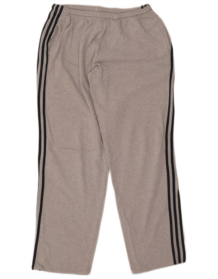ADIDAS Pantalones de chándal para hombre UK 42/44 Grande Gris Algodón