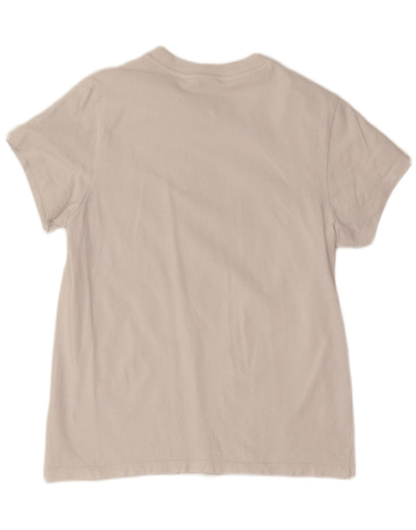 Adidas Camiseta gráfica para mujer Top UK 8 Small White Cotton