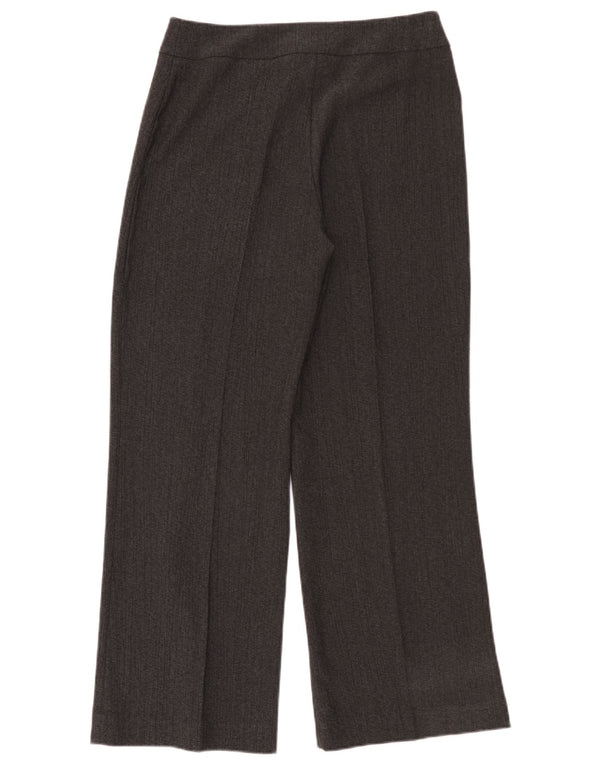 Via Veneto Pantalones casuales de cintura alta para mujer UK 12 Medium W30 L30 Gris