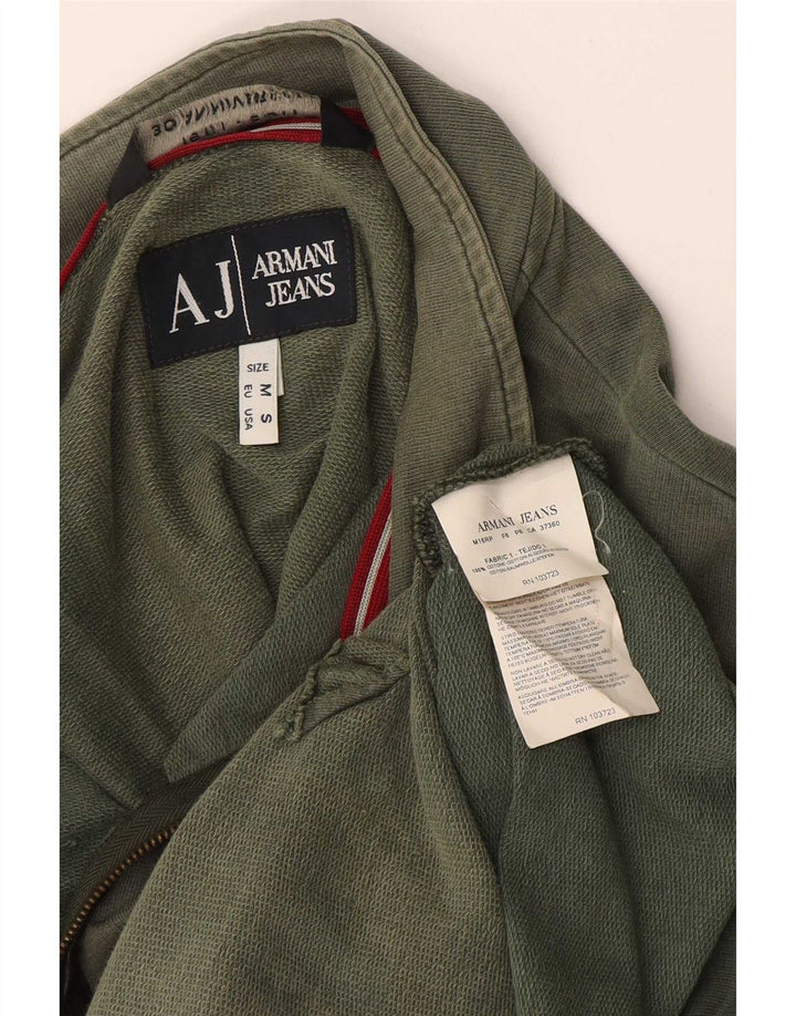 Armani Jeans Hombre Chándal Top Chaqueta Algodón Verde Medio