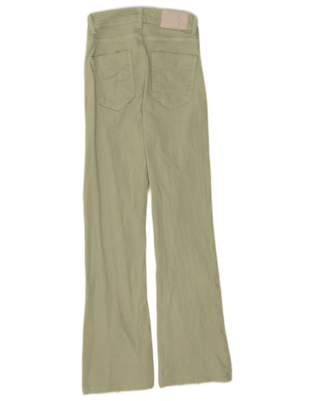 Zara Vaqueros Acampanados Mujer EU 36 XS W26 L28 Verde