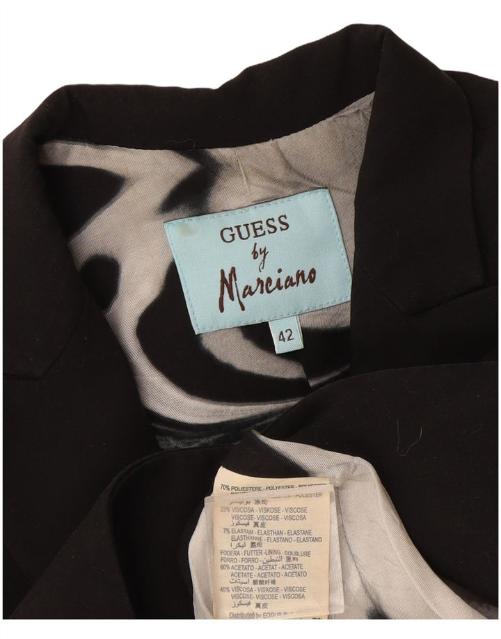 Guess By Marciano Chaqueta Blazer De 1 Botón Para Mujer IT 42 Mediano Negro