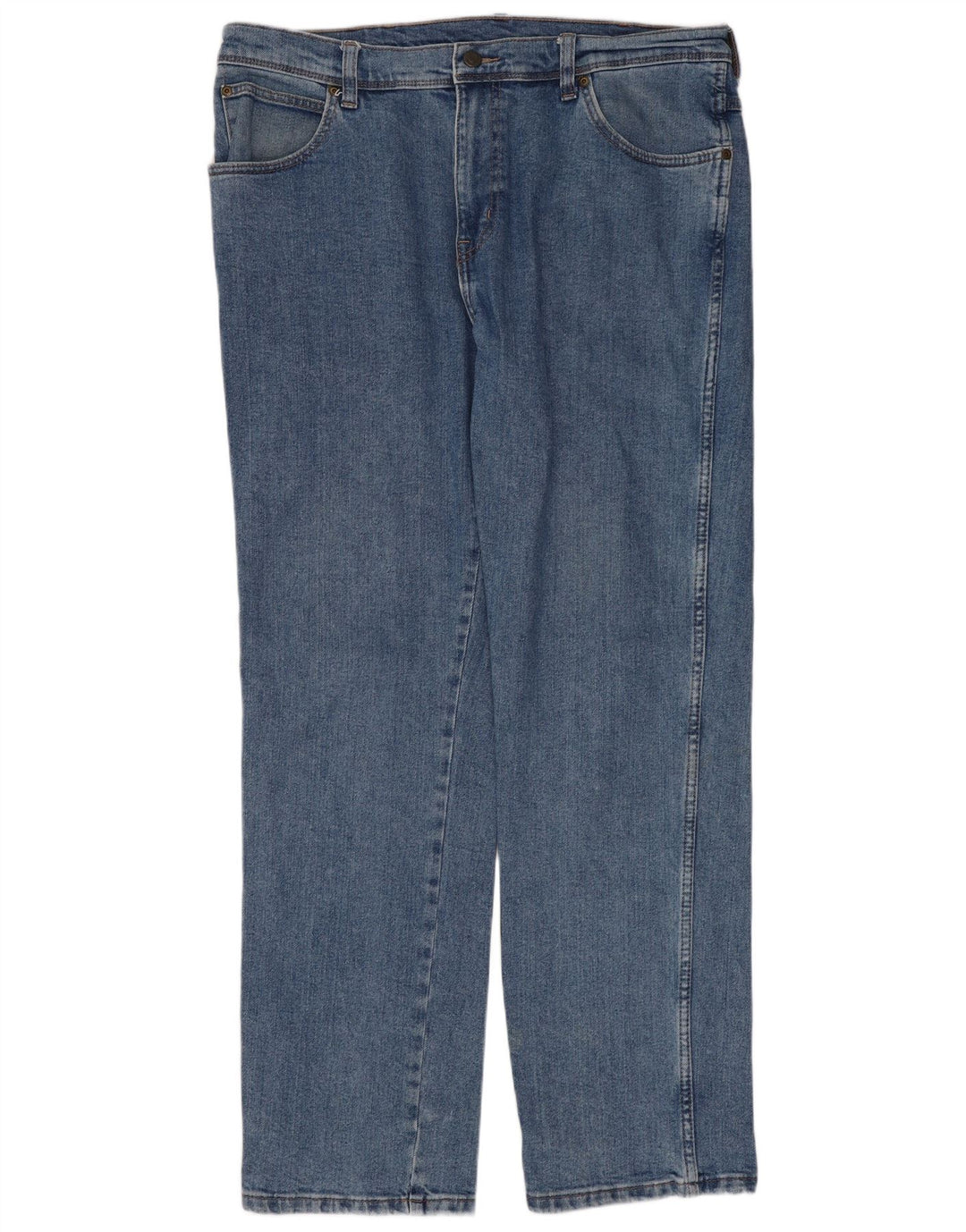 Wrangler Vaqueros rectos de corte regular para hombre W36 L32 Algodón azul