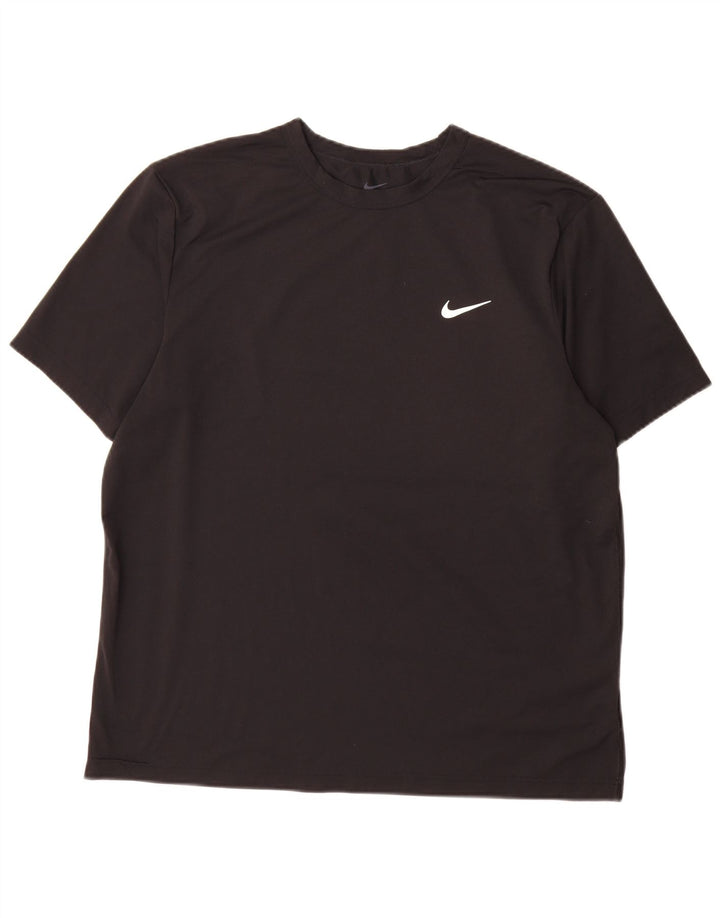 Nike - Camiseta Dri Fit para hombre, talla grande, poliéster negro
