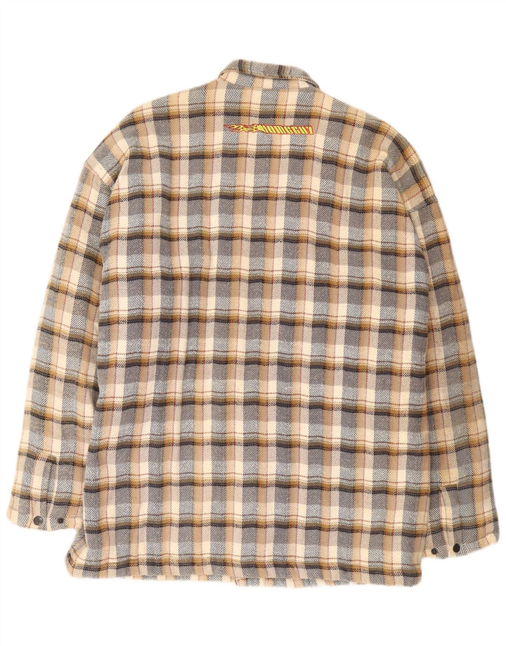 Home Boy Cazadora bomber estampada para hombre UK 42 XL Algodón a cuadros multicolor