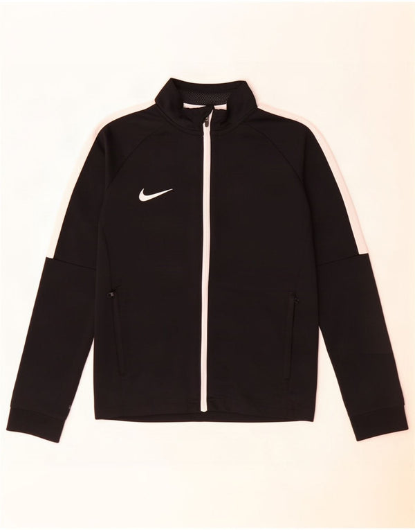 Nike - Chaqueta de chándal Dri Fit para niños, 10-11 años, tamaño mediano, color negro