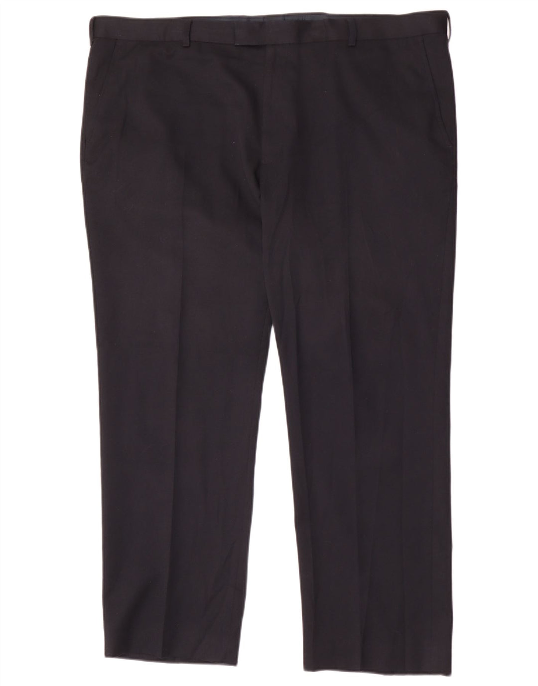 Marks & Spencer Pantalón de traje recto regular para hombre W42 L29 Azul marino