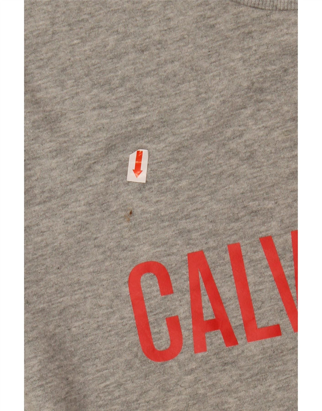 CALVIN KLEIN Hombre Sudadera Gráfica Jersey Gris Medio