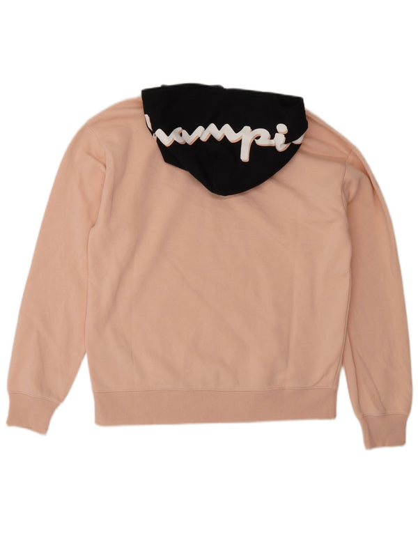 Champion Sudadera con capucha gráfica para niñas 15-16 años 2XL Bloque de color rosa