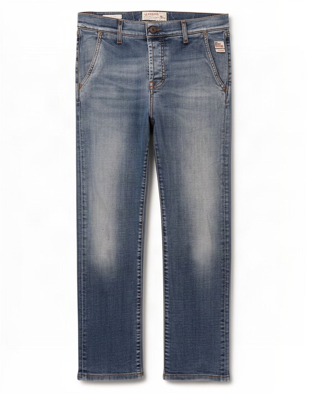 Roy Rogers Vaqueros ajustados para mujer W31 L26 Algodón azul