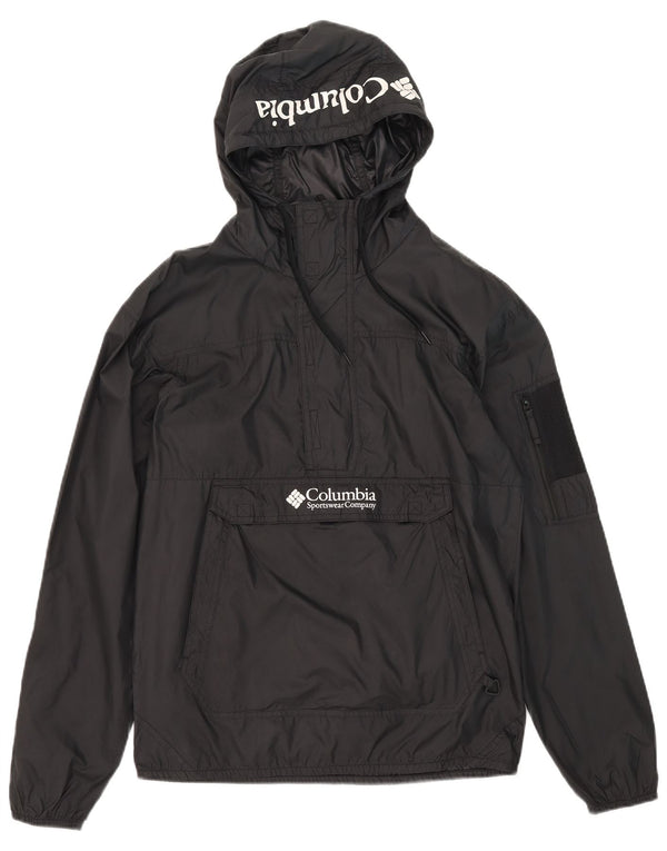 Columbia Chaqueta impermeable con capucha para hombre UK 36 Small Poliéster negro