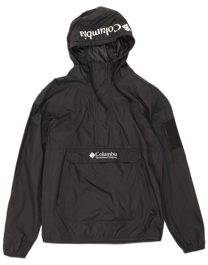 Columbia Chaqueta impermeable con capucha para hombre UK 36 Small Poliéster negro
