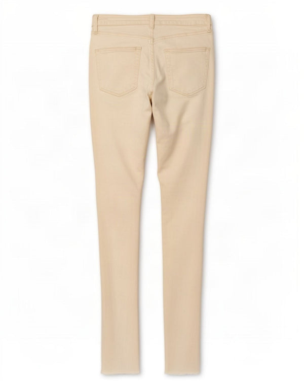 Topshop Vaqueros pitillo desgastados Jamie para mujer W30 L29 Algodón blanco roto