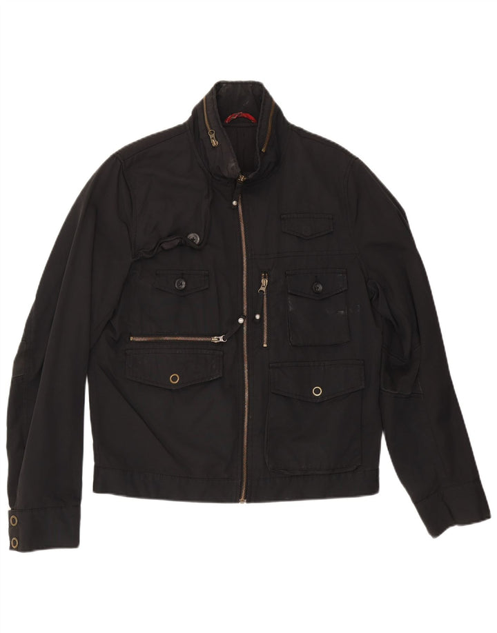 Joop Chaqueta utilitaria con capucha para hombre UK 38 Medium Negro Poliéster