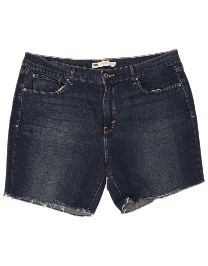 LEVI'S Womens 515 Denim Shorts W33 Large  Blue Cotton