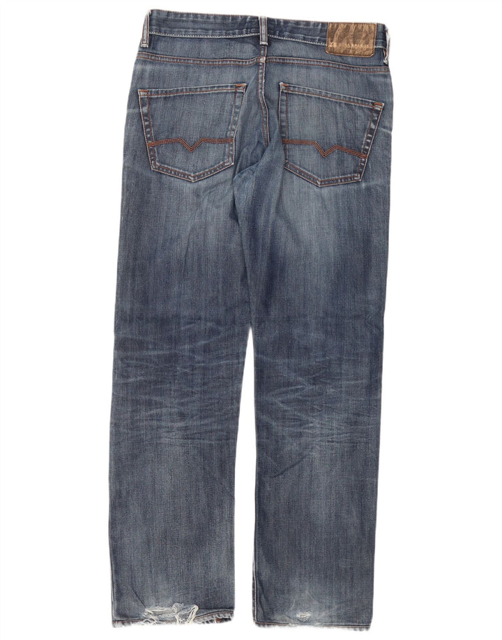 Vaqueros Hugo Boss Hombre Rectos W33 L32 Algodón Azul