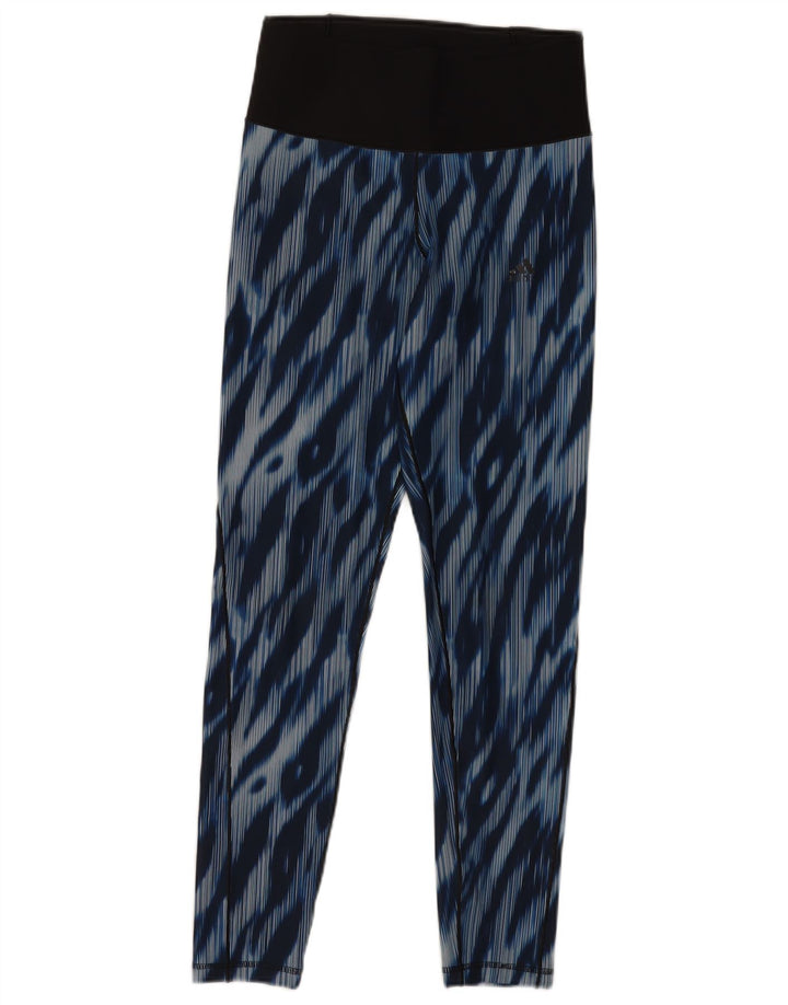 Adidas Leggings para mujer Reino Unido 8-10 Pequeño azul Tie Dye Poliéster