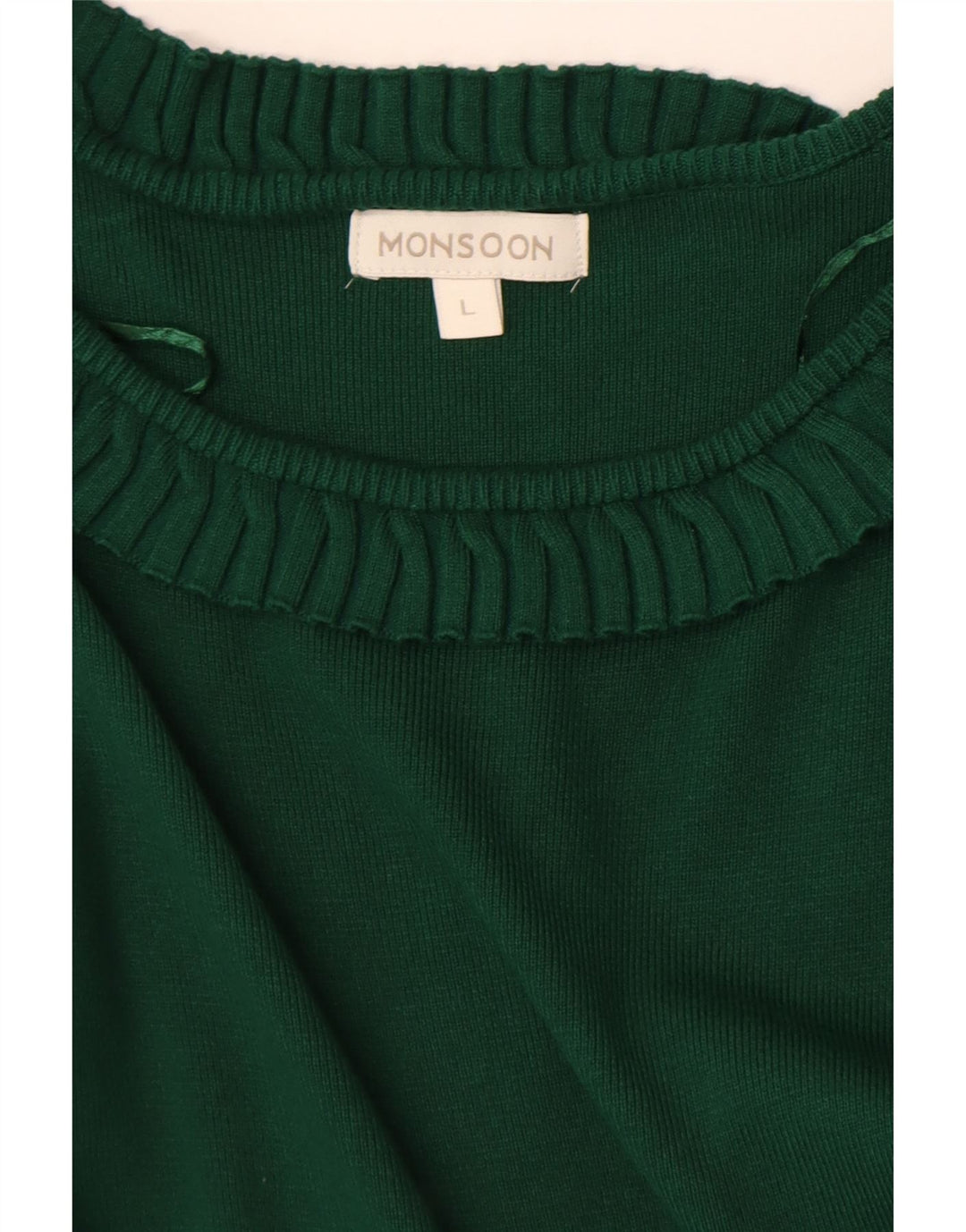 Monsoon Vestido tipo jersey para mujer Reino Unido 44 Grande Verde