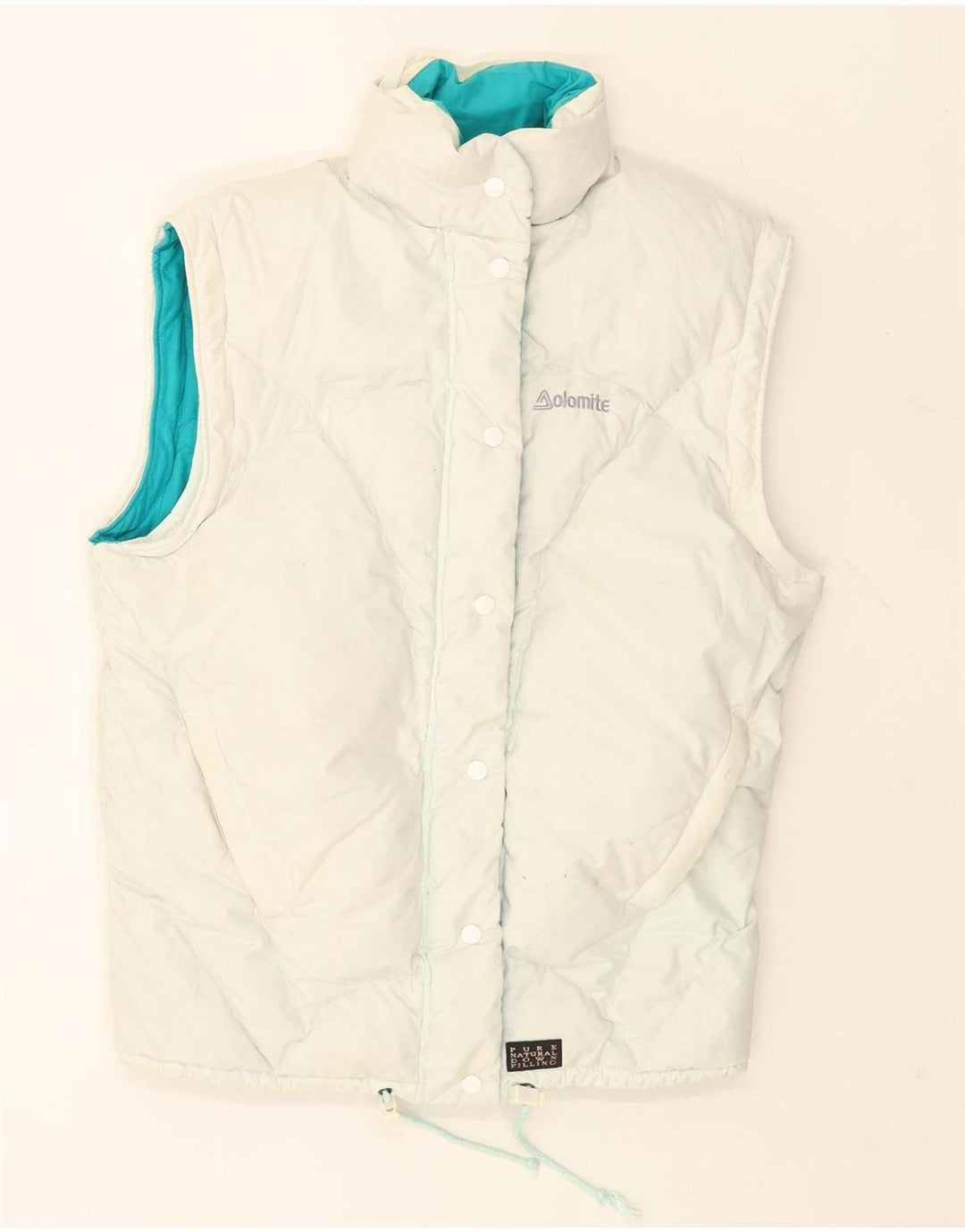 Dolomite Chaleco Acolchado Reversible Extragrande para Mujer Reino Unido 40 Mediano Blanco