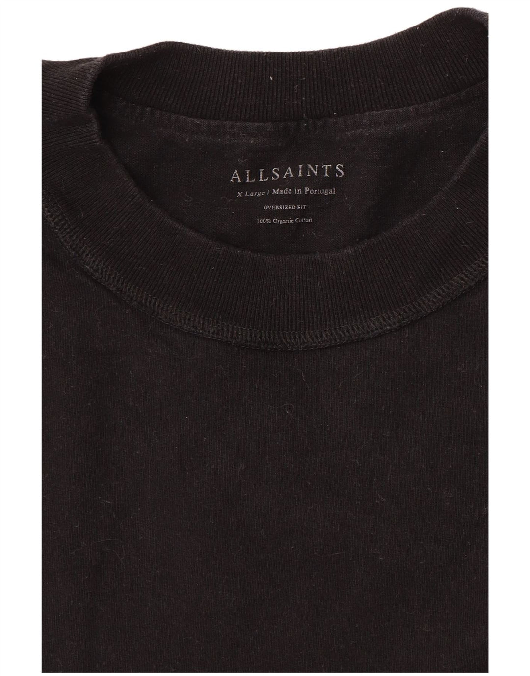 Camiseta All Saints Hombre Top XL Algodón Negro
