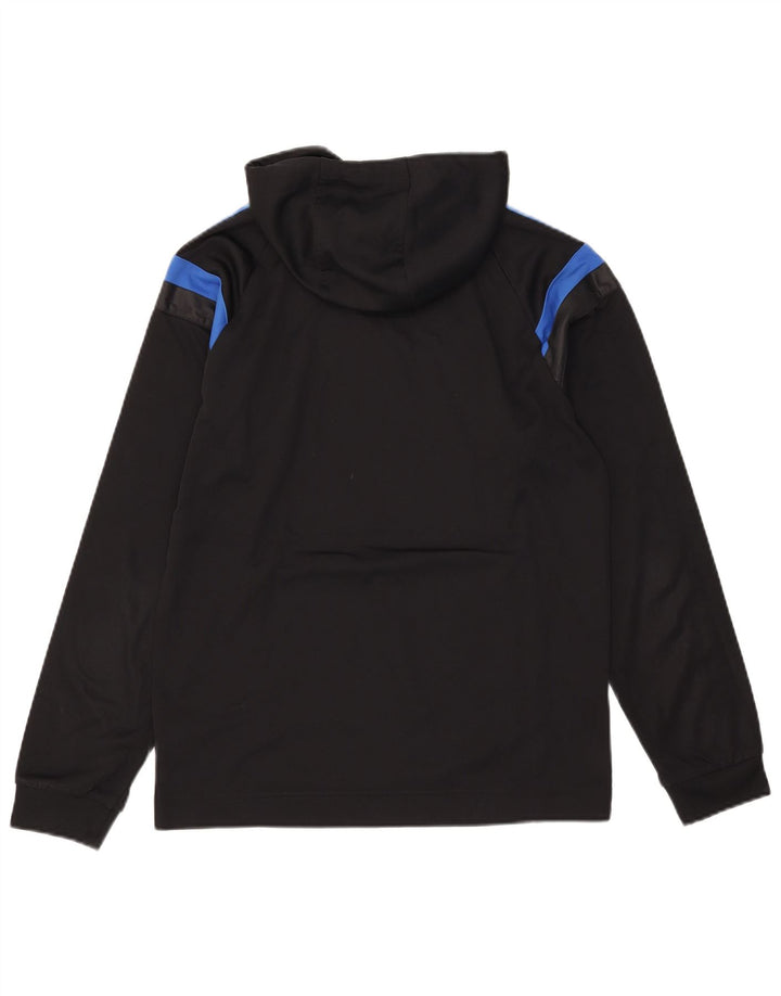 Adidas Hombre Sudadera Con Capucha Jersey Pequeño Negro Colorblock Poliéster