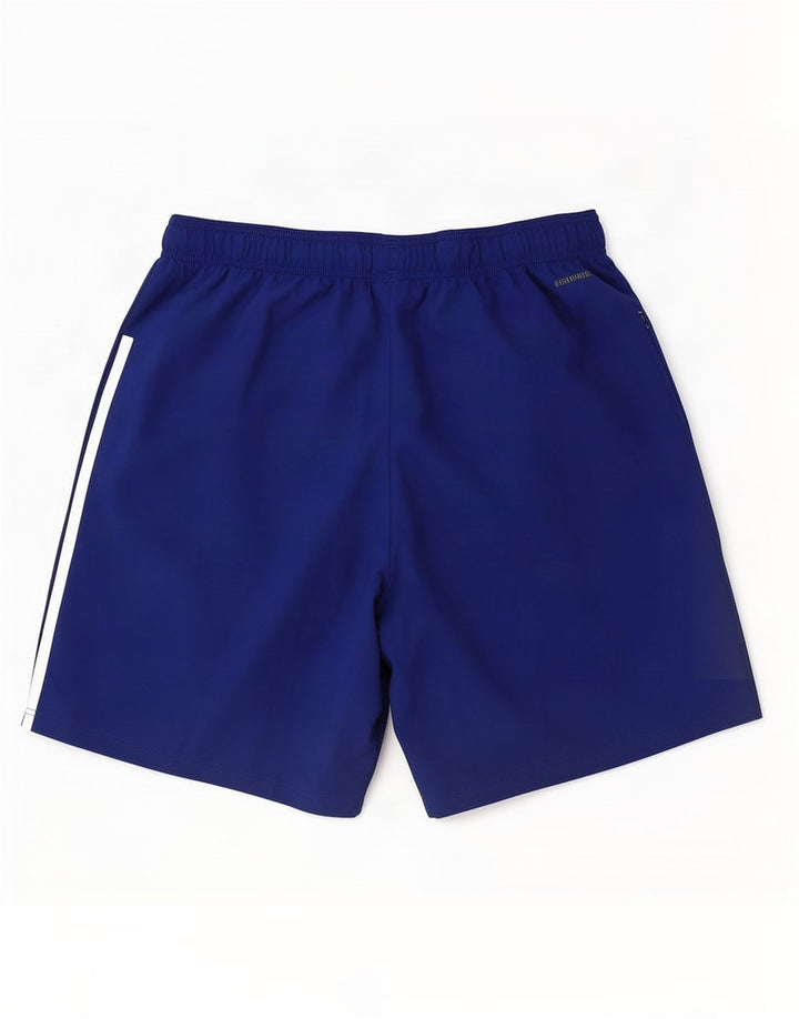 Adidas - Pantalones cortos deportivos Aeroready para hombre, poliéster azul grande