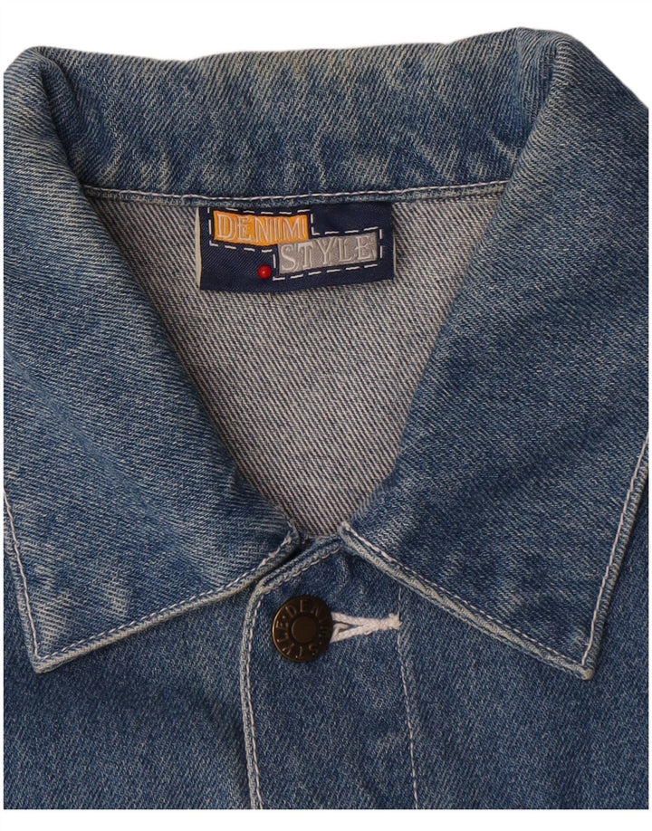 Chaqueta vaquera para hombre estilo denim EU 50 Algodón azul grande