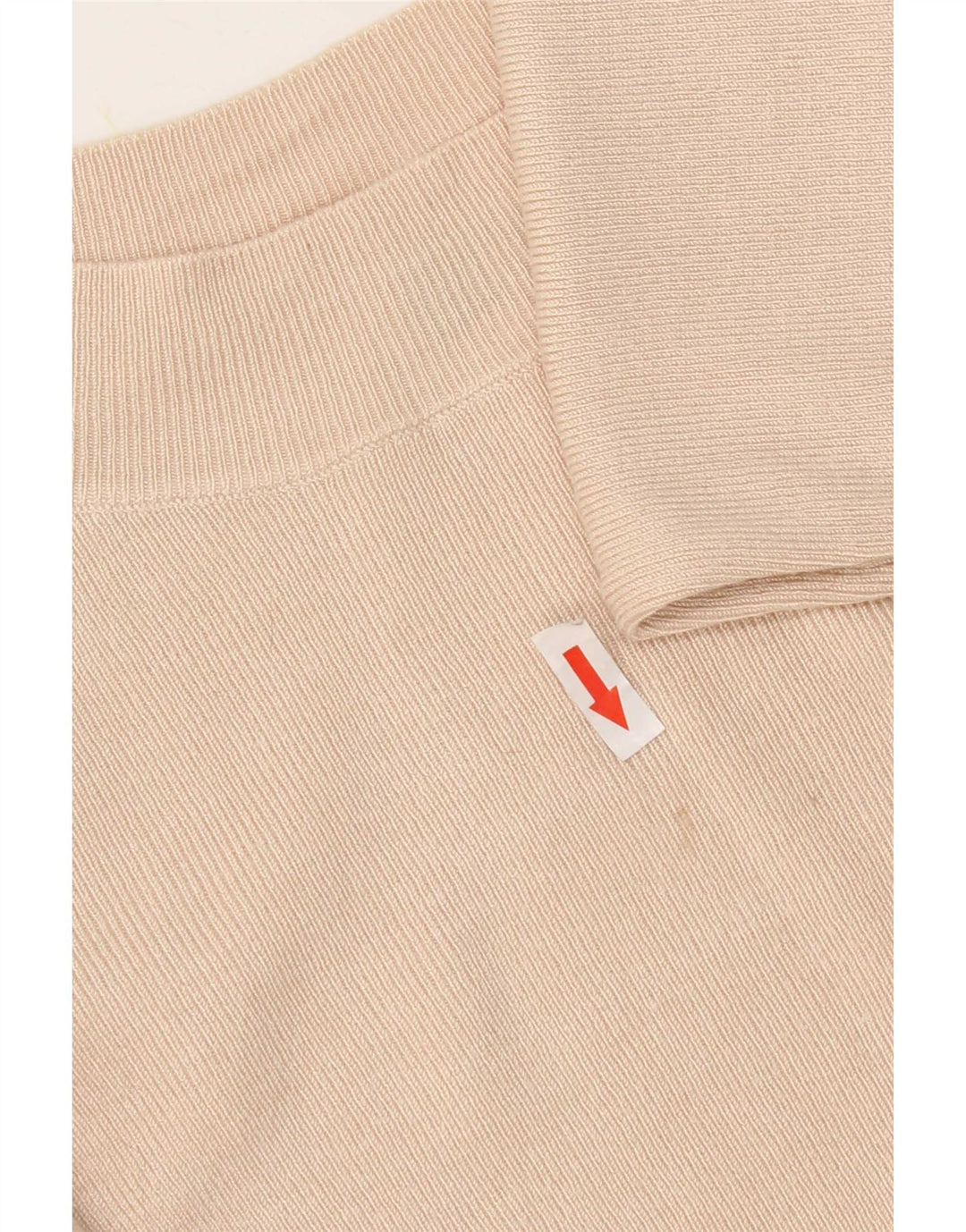 Oasis Mujer Crop Top Manga 3/4 UK 42 Viscosa Beige Medio