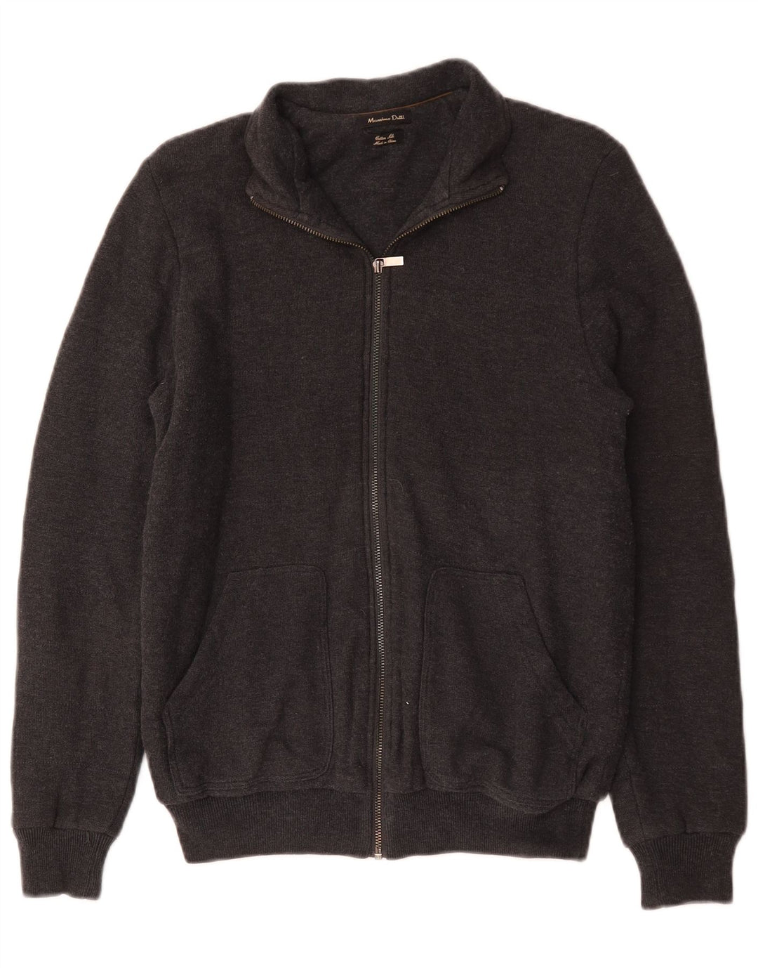 Massimo Dutti Hombre Chaqueta Chándal Superior Algodón Gris Medio