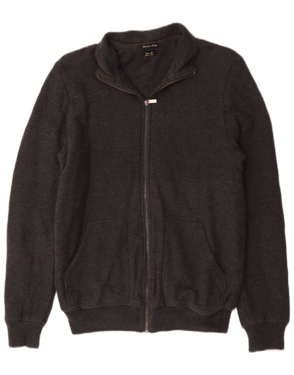Massimo Dutti Hombre Chaqueta Chándal Superior Algodón Gris Medio
