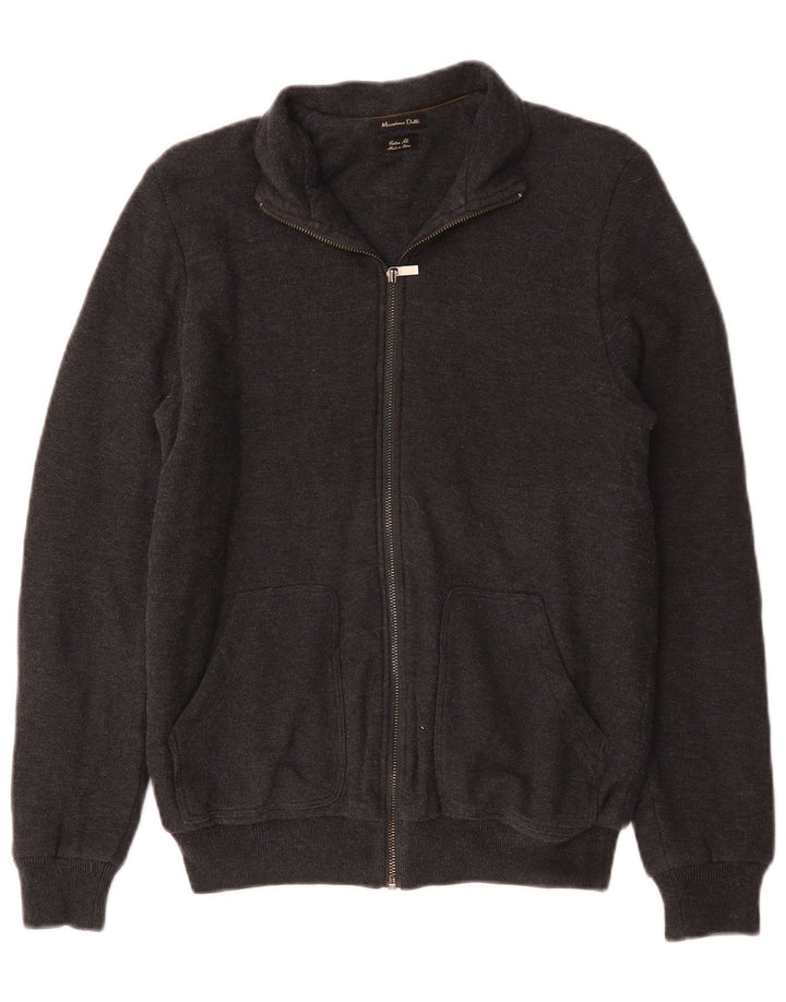 Massimo Dutti Hombre Chaqueta Chándal Superior Algodón Gris Medio