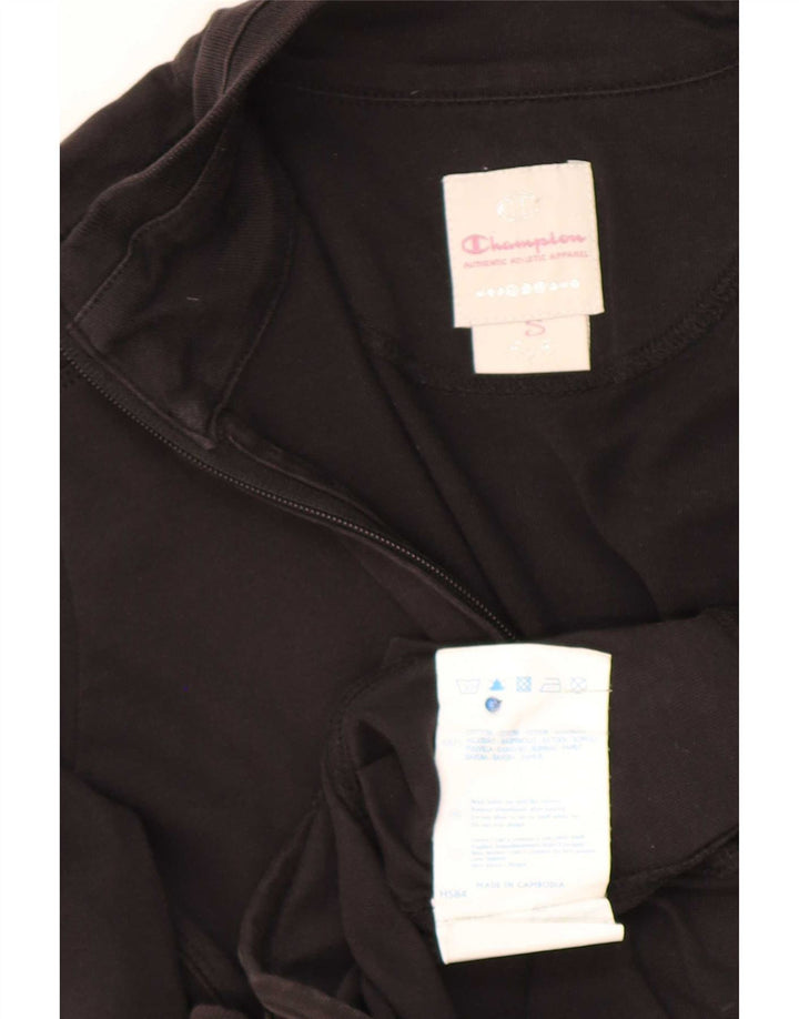 Champion Chaqueta de chándal para mujer UK 10 Small Black Cotton