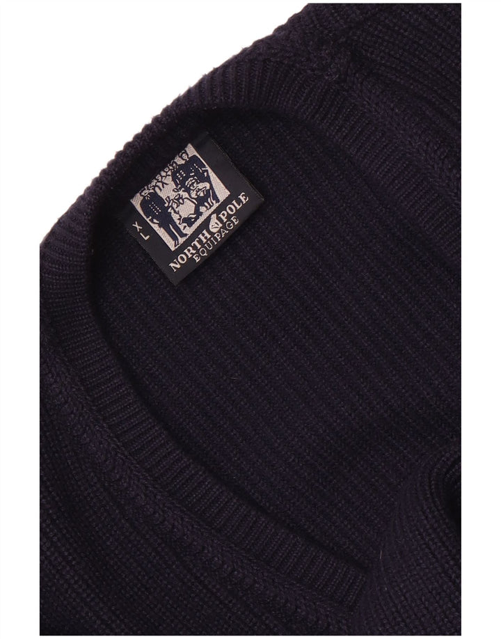 Suéter tipo cárdigan para hombre North Pole XL Azul marino