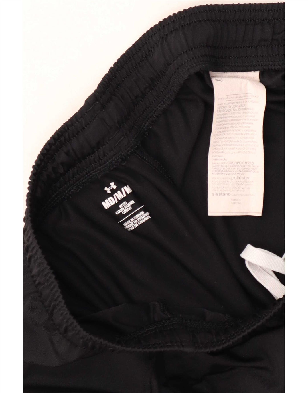 Under Armour Pantalón de chándal ajustado para hombre Poliéster negro mediano