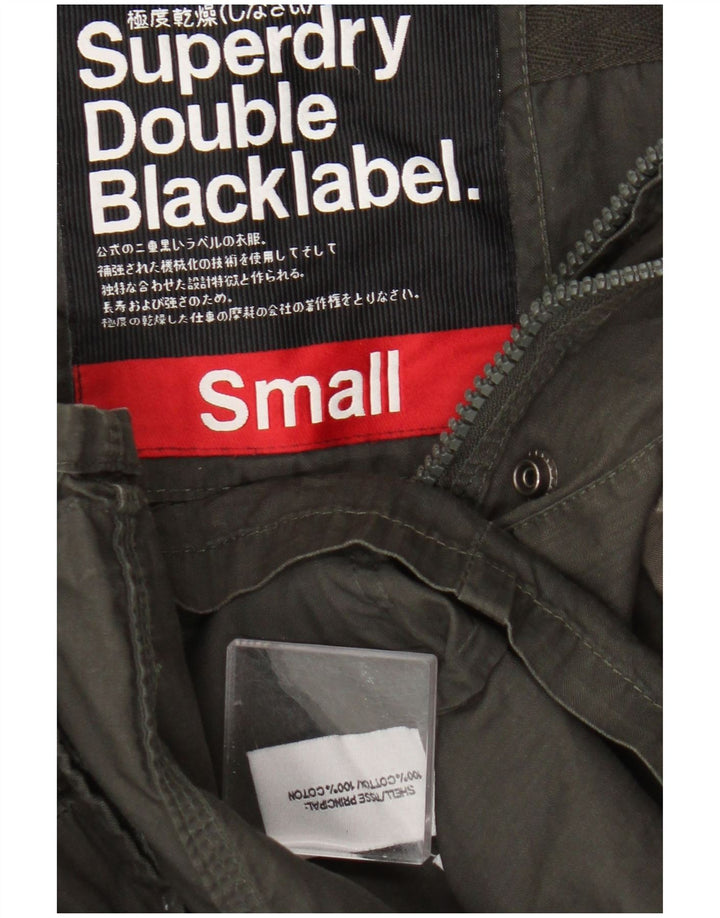 Superdry Chaqueta utilitaria Double Blacklabel para hombre UK 36 Small Algodón caqui
