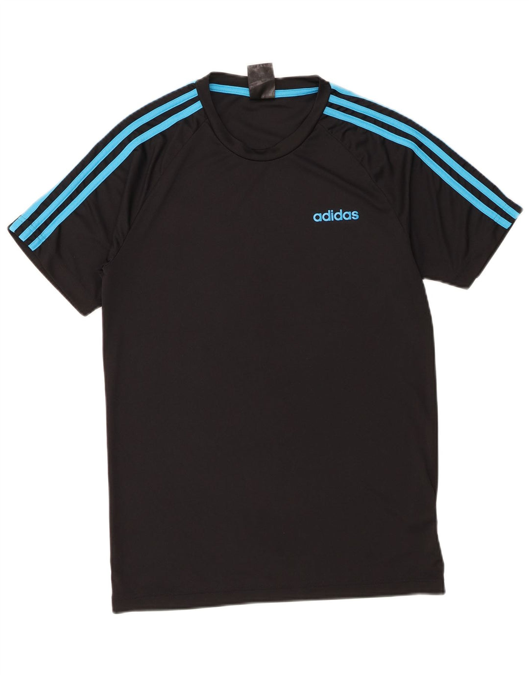 Adidas Mens Climalite Camiseta Top Pequeño Negro Poliéster