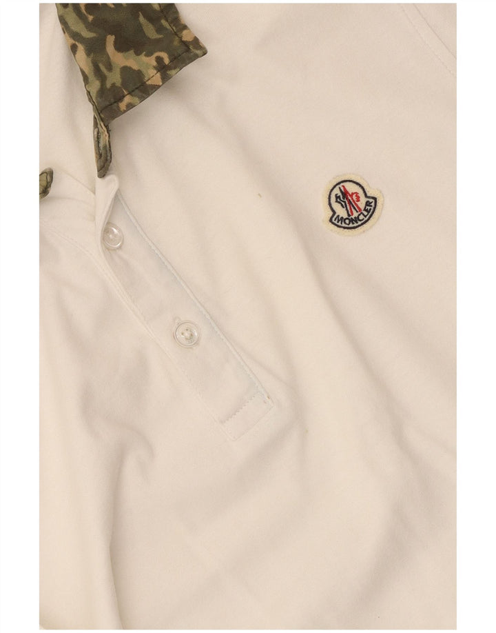 Moncler Polo Slim Fit Camuflaje Blanco Medio |