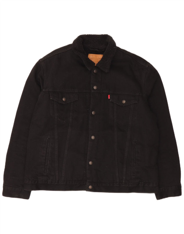 Levi's Chaqueta vaquera para hombre UK 42 XL Algodón negro