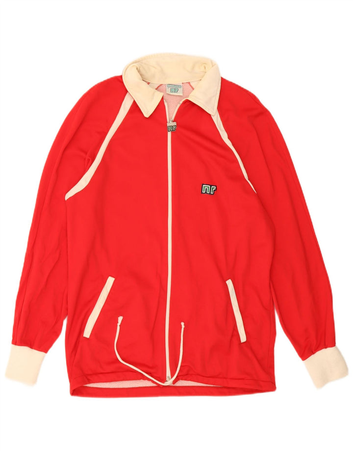 Ennerre Chaqueta de chándal para hombre IT 48 Medium Red Colourblock