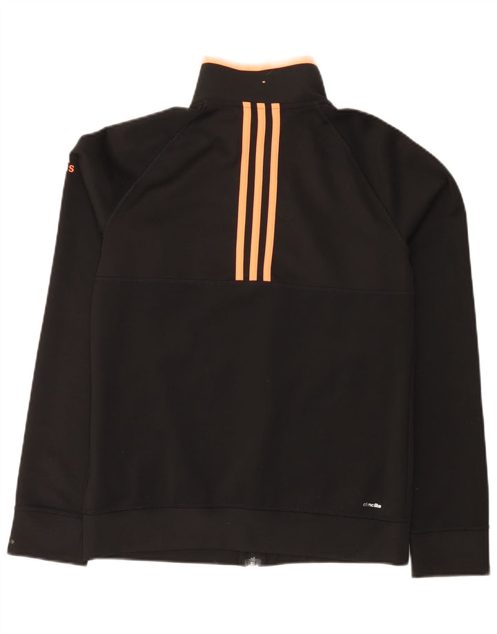 Adidas Mujer Climalite Chándal Top Chaqueta Reino Unido 12/14 Mediano Negro