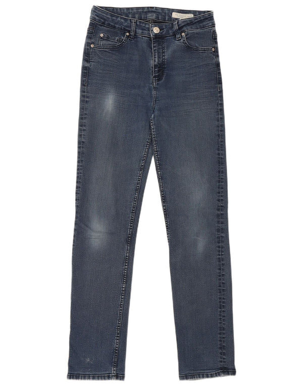 Marks & Spencer Jeans rectos The Sienna para mujer UK 10 Small W28 L29 Azul