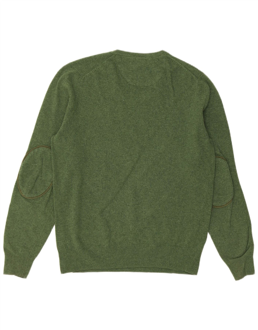 MASSIMO DUTTI Jersey con cuello en V para hombre Large Green