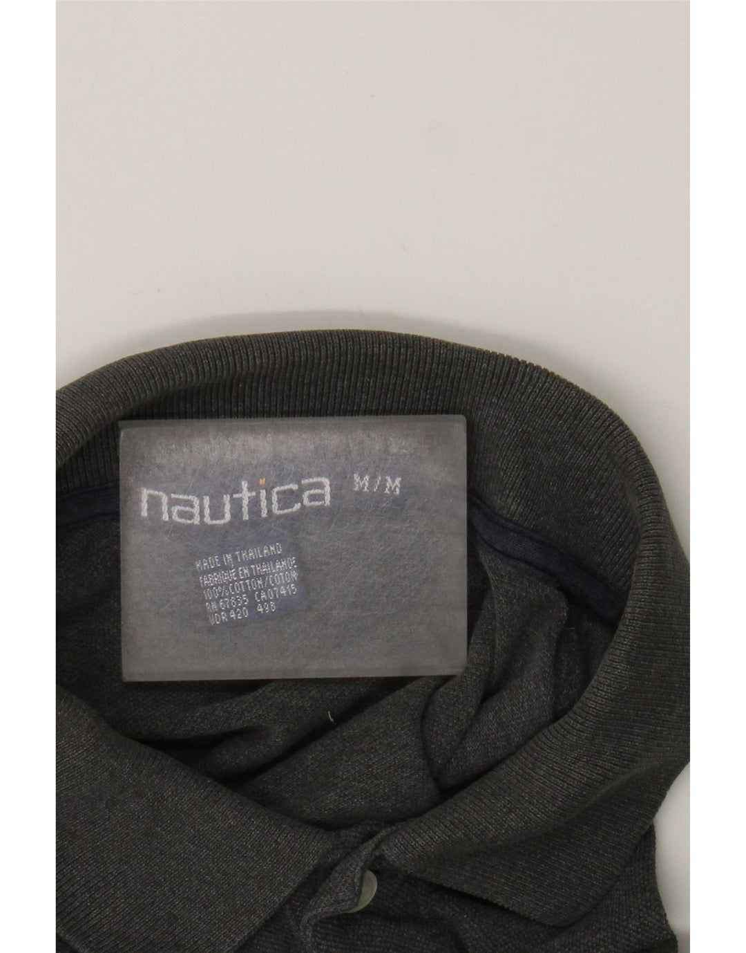 Polo Nautica Hombre De Algodón A Rayas Gris Medio