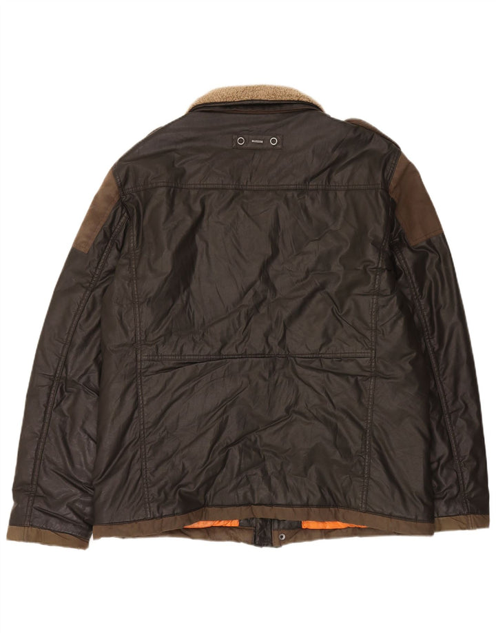 Engbers Chaqueta militar para hombre UK 44 2XL Algodón marrón